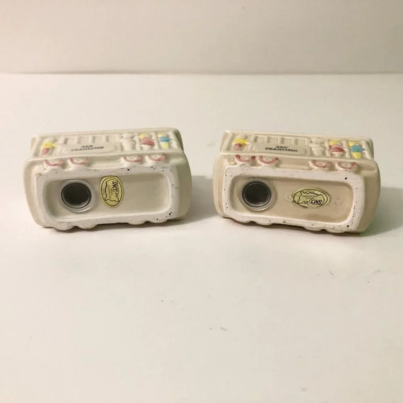 Vintage SNCO  Imports San Francisco Trolley Car Salt And Pepper Shakers - Picture 6 of 16